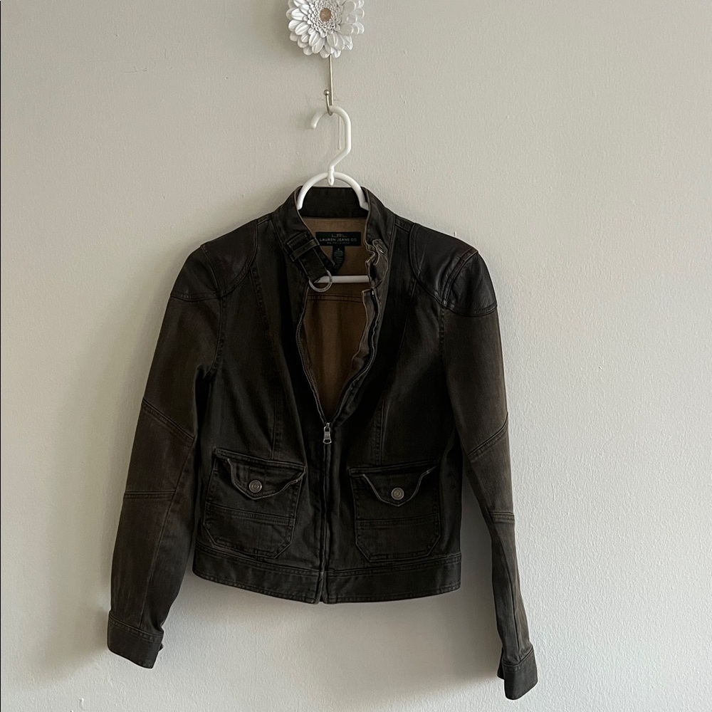 Ralph Lauren Dark Brown Leather Jacket